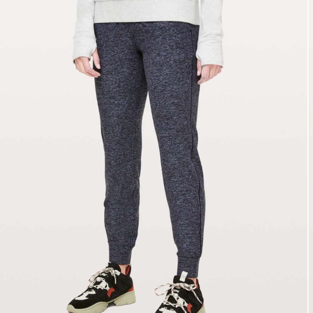 Lululemon ready to rulu heathered blue joggers, EUC, 10